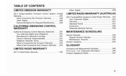 2017 Harley-Davidson FLHTKSE Gebruikershandleiding | Engels