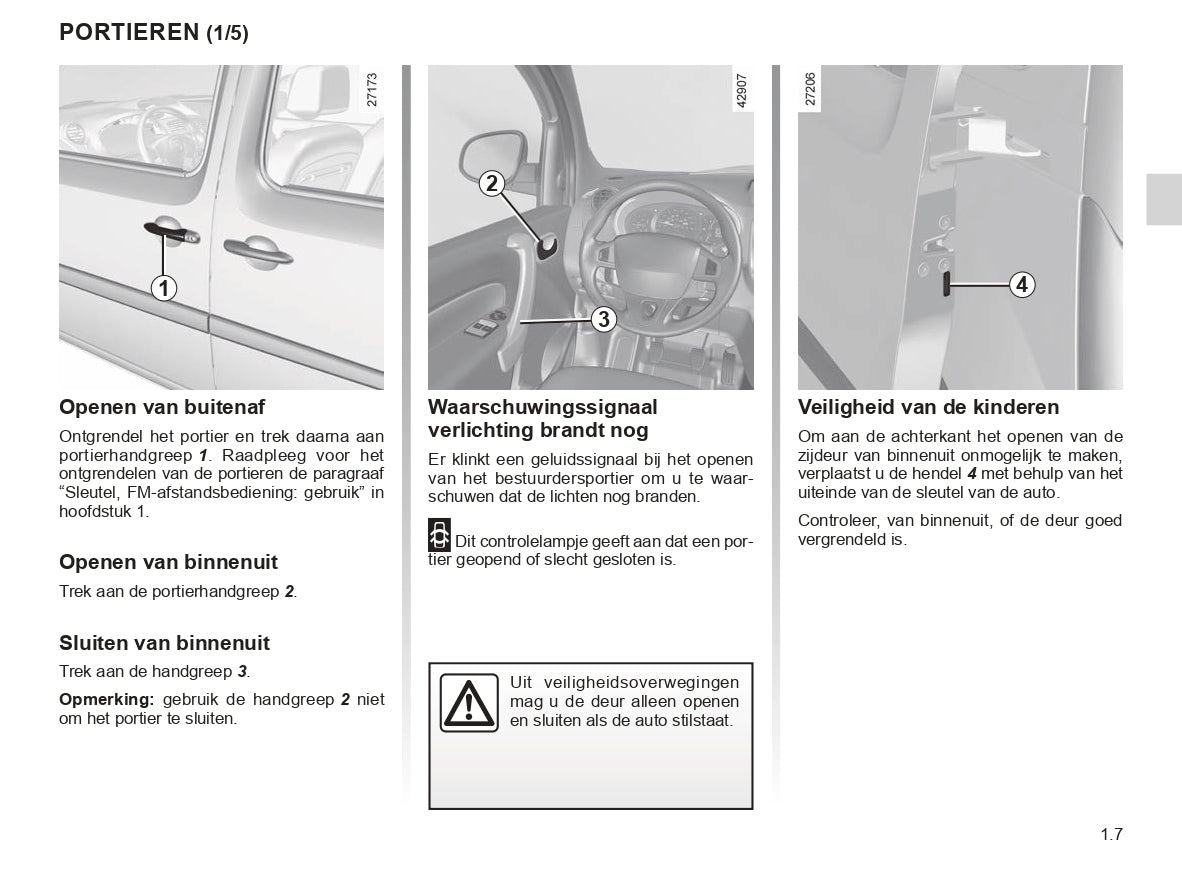 2018-2020 Renault Kangoo Owner's Manual | Dutch