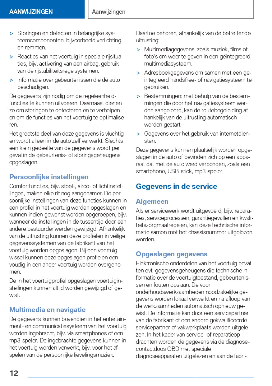 2021 BMW 1 Serie/1 Serie 120i Owner's Manual | Dutch