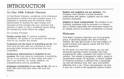 1996 Ford L-Series Manuel du propriétaire | Anglais