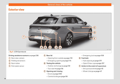 2021-2022 Seat Leon/Leon Sportstourer Owner's Manual | English