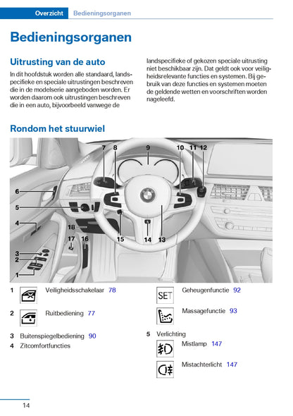 2017 BMW 5 Series Touring Owner's Manual | Dutch