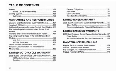 2008 Buell 1125R Owner's Manual | English