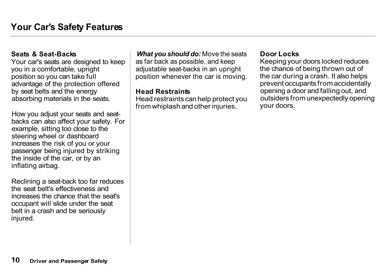 2001 Acura NSX Owner's Manual | English