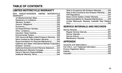 2023 Harley-Davidson Touring Owner's Manual | English