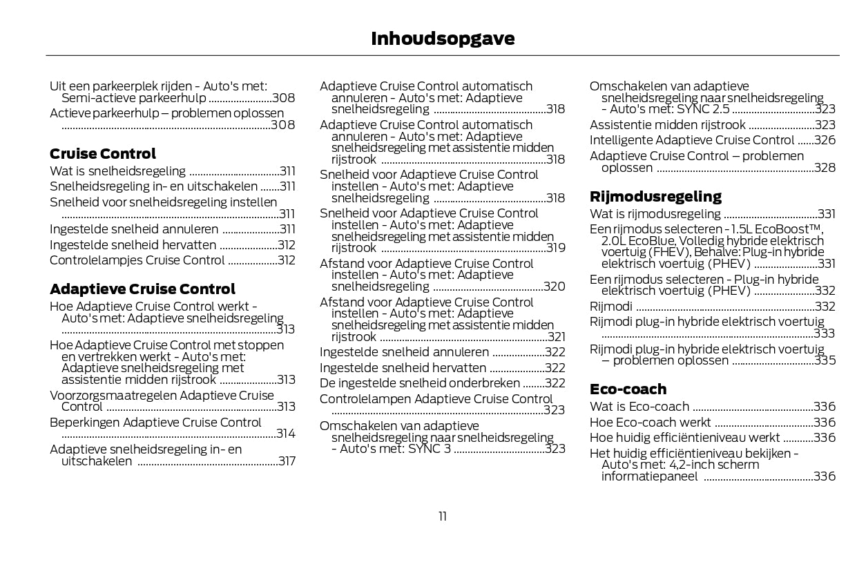 2022-2024 Ford Kuga Vignale Owner's Manual | Dutch