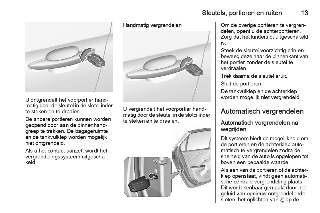 2023-2024 Opel Corsa/Corsa-e Gebruikershandleiding | Nederlands