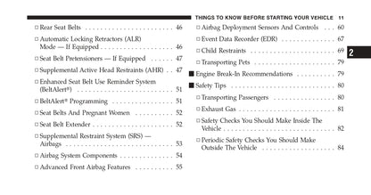 2010 Chrysler Sebring Owner's Manual | English