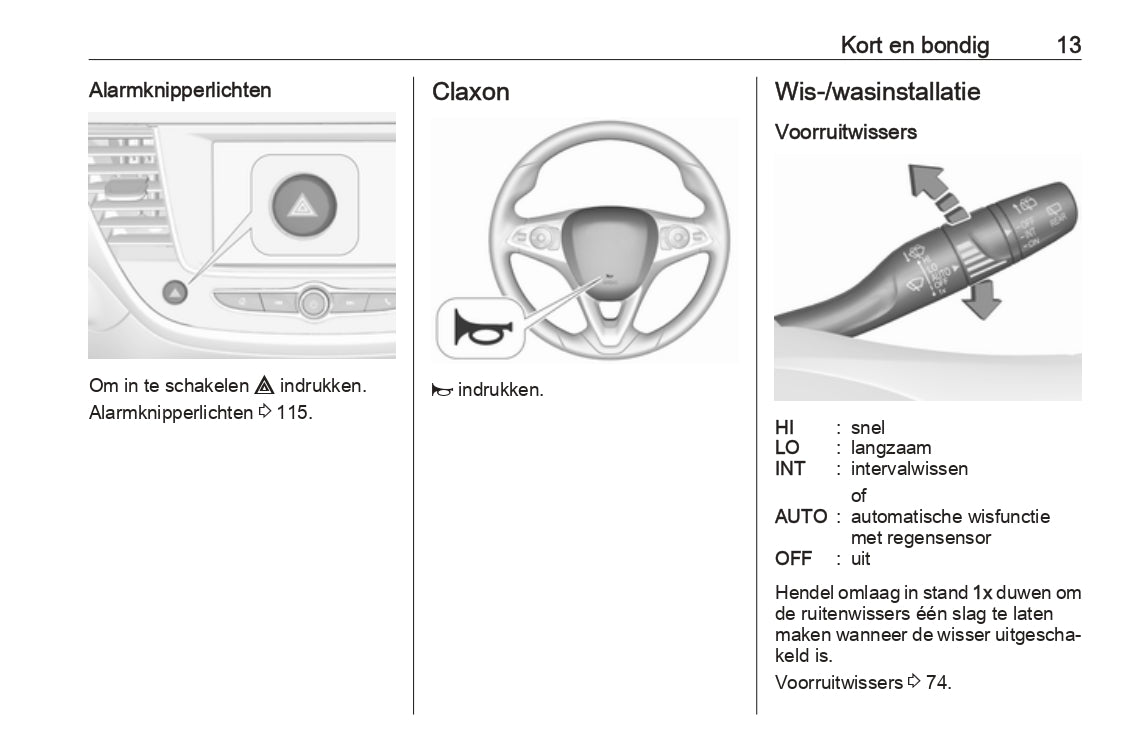 2019 Opel Crossland X Owner's Manual | Dutch