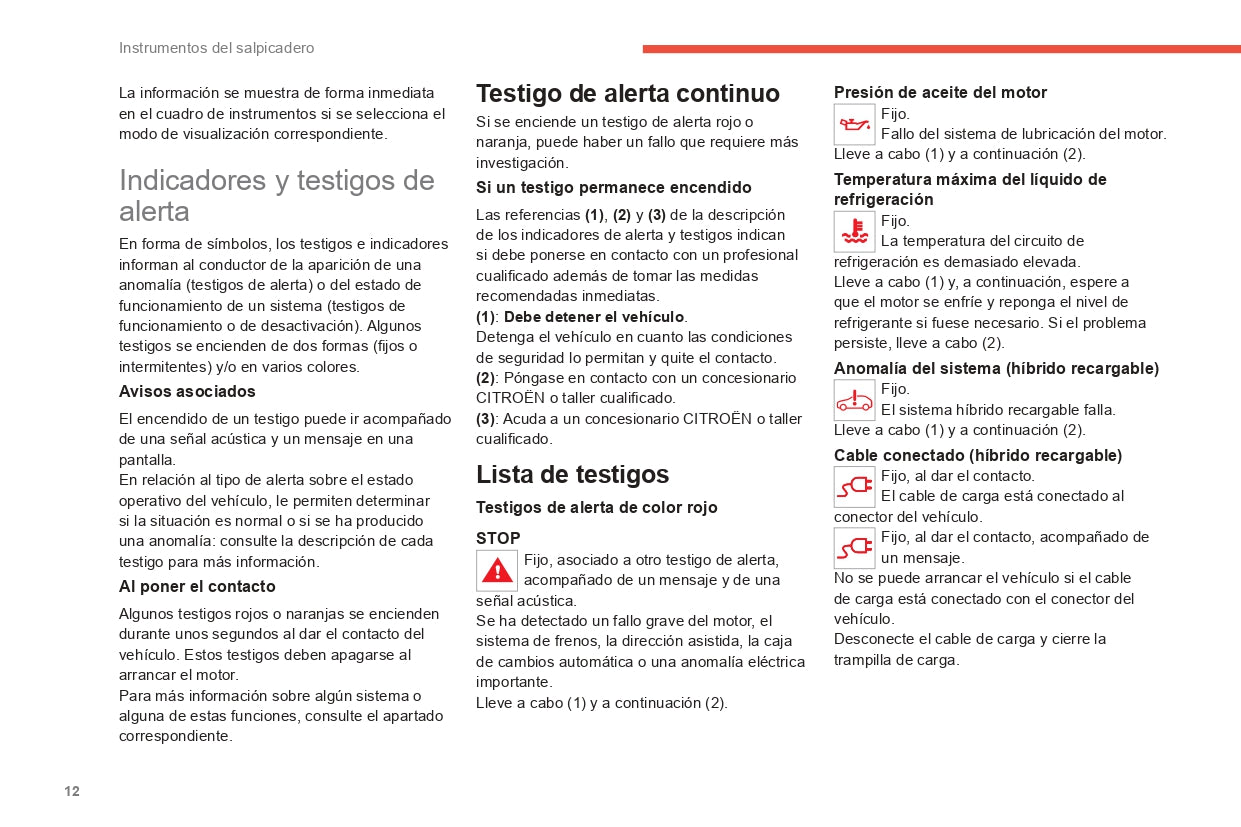 2022-2024 Citroën C5 Aircross Gebruikershandleiding | Spaans