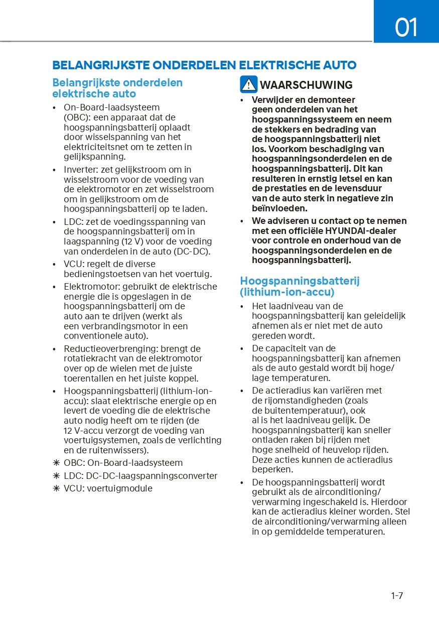 2021-2022 Hyundai Ioniq 5 Owner's Manual | Dutch