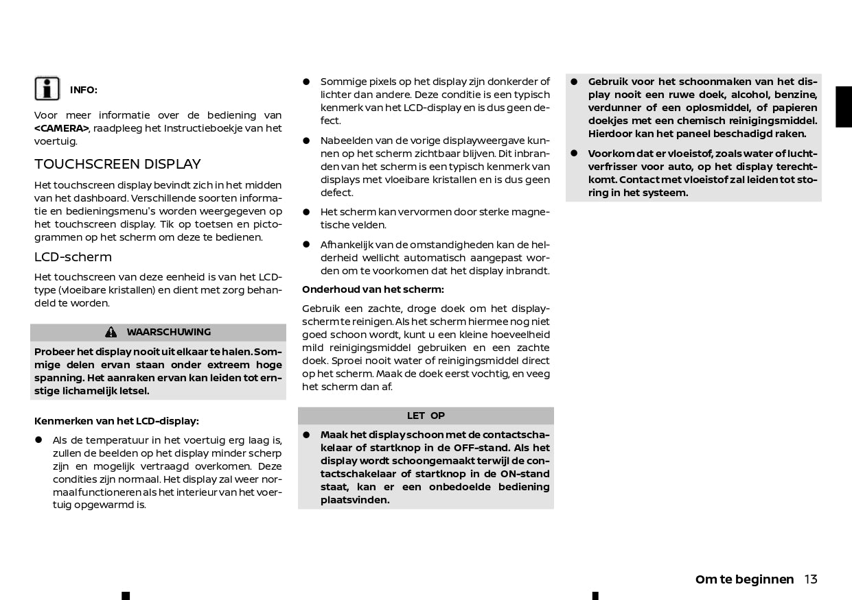 2021-2024 Nissan Qashqai Infotainment Manual | Dutch