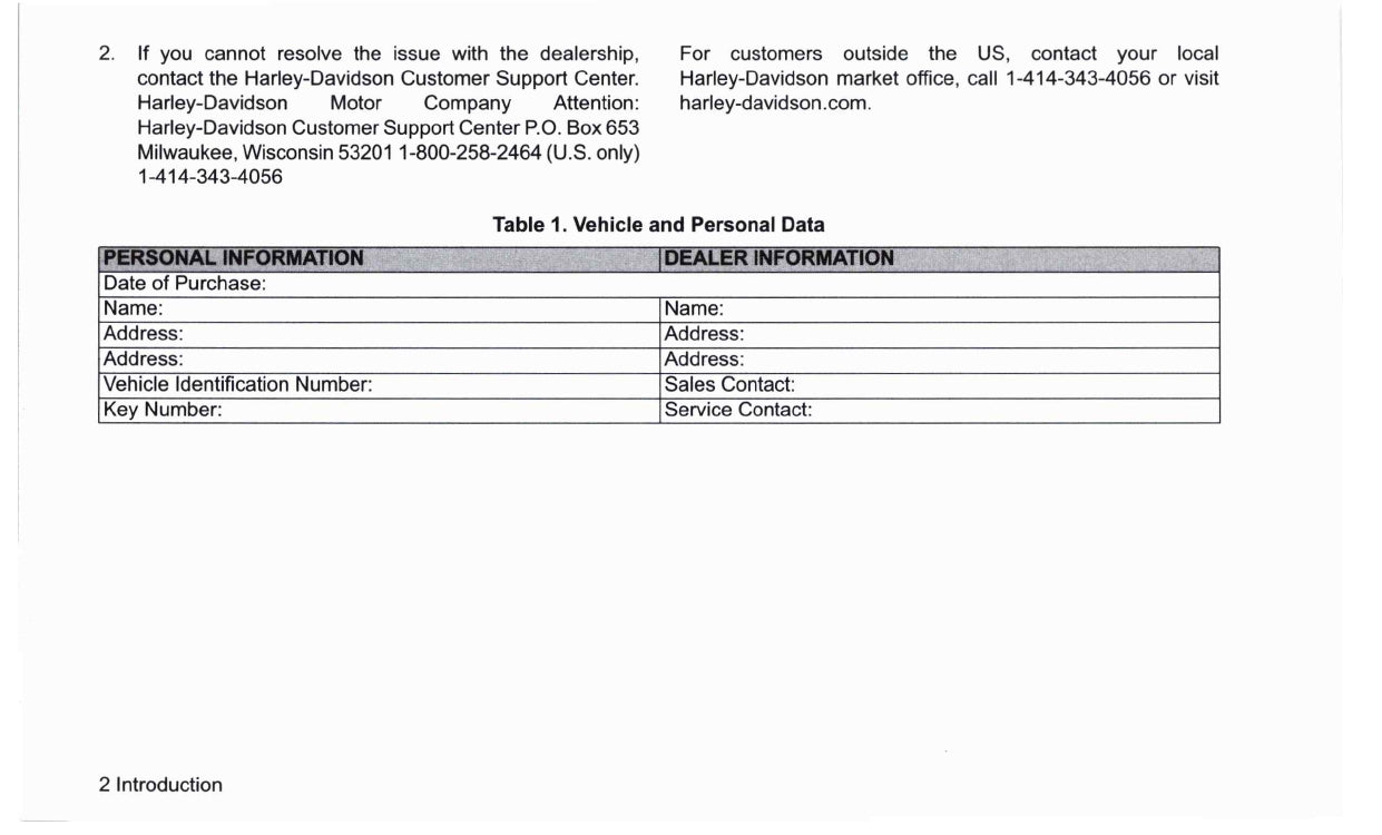 2019 Harley Davidson Touring Manuel du propriétaire | Anglais
