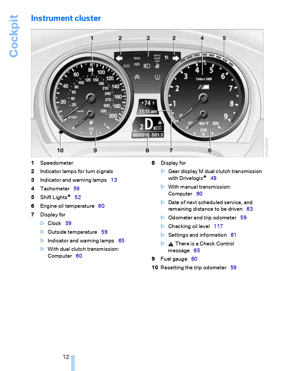 2008 BMW M3 Owner's Manual | English
