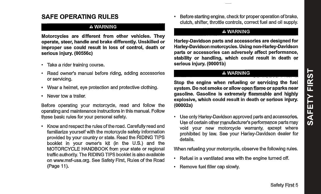 2017 Harley-Davidson Softail Manuel du propriétaire | Anglais