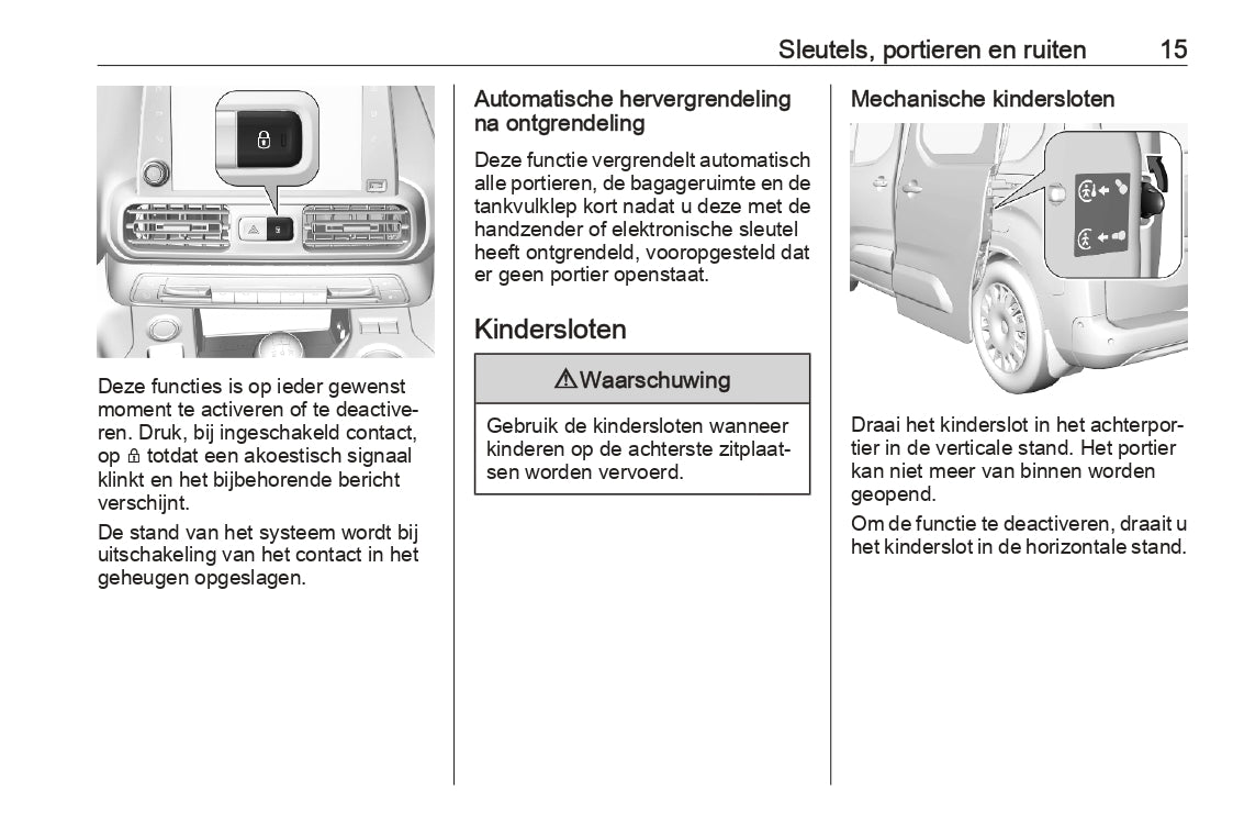 2023 Opel Combo Manuel du propriétaire | Néerlandais