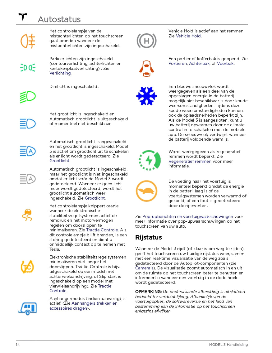 2024 Tesla Model 3 Manuel du propriétaire | Néerlandais
