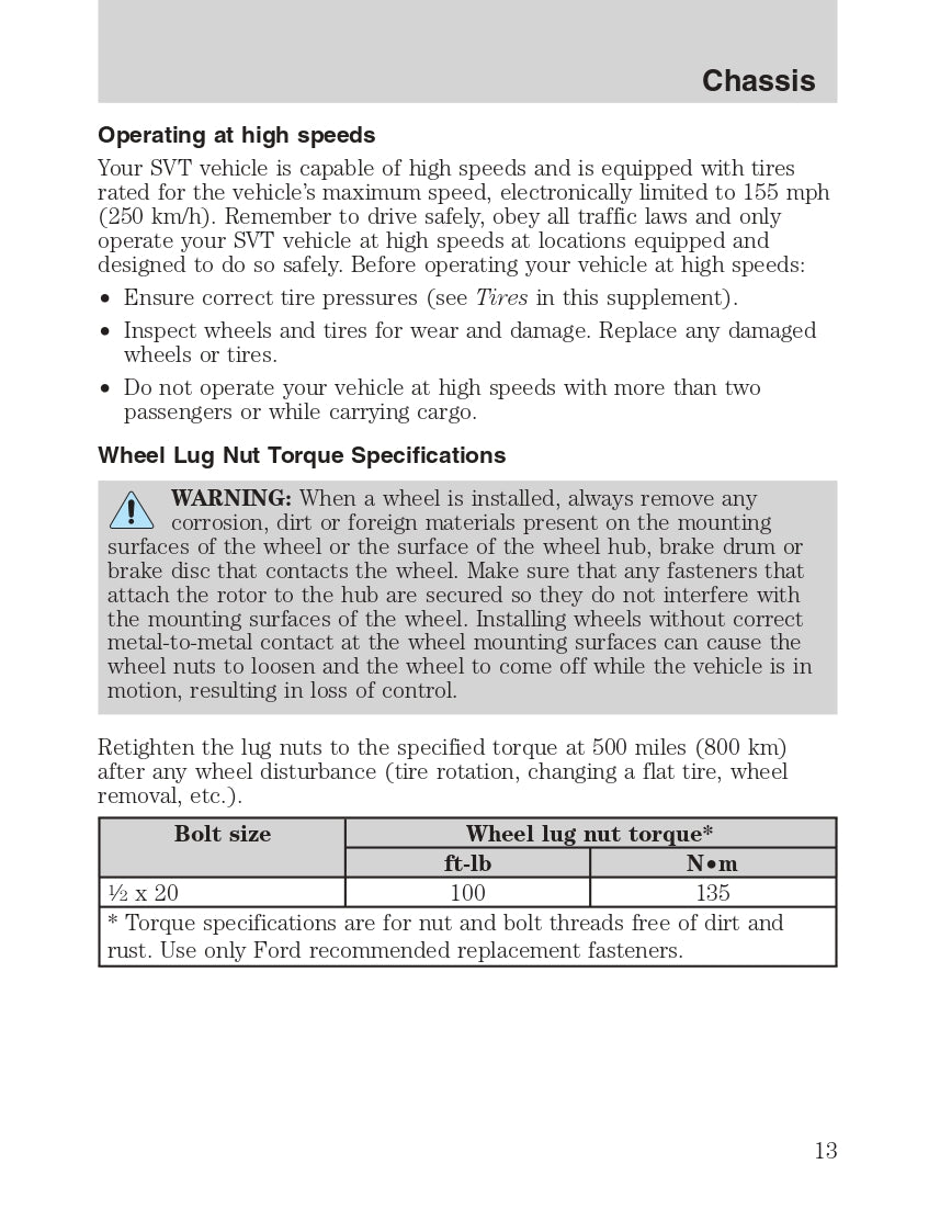 2011 Ford Shelby GT500 Owner's Manual | English