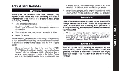 2012 Harley-Davidson Dyna Owner's Manual | English