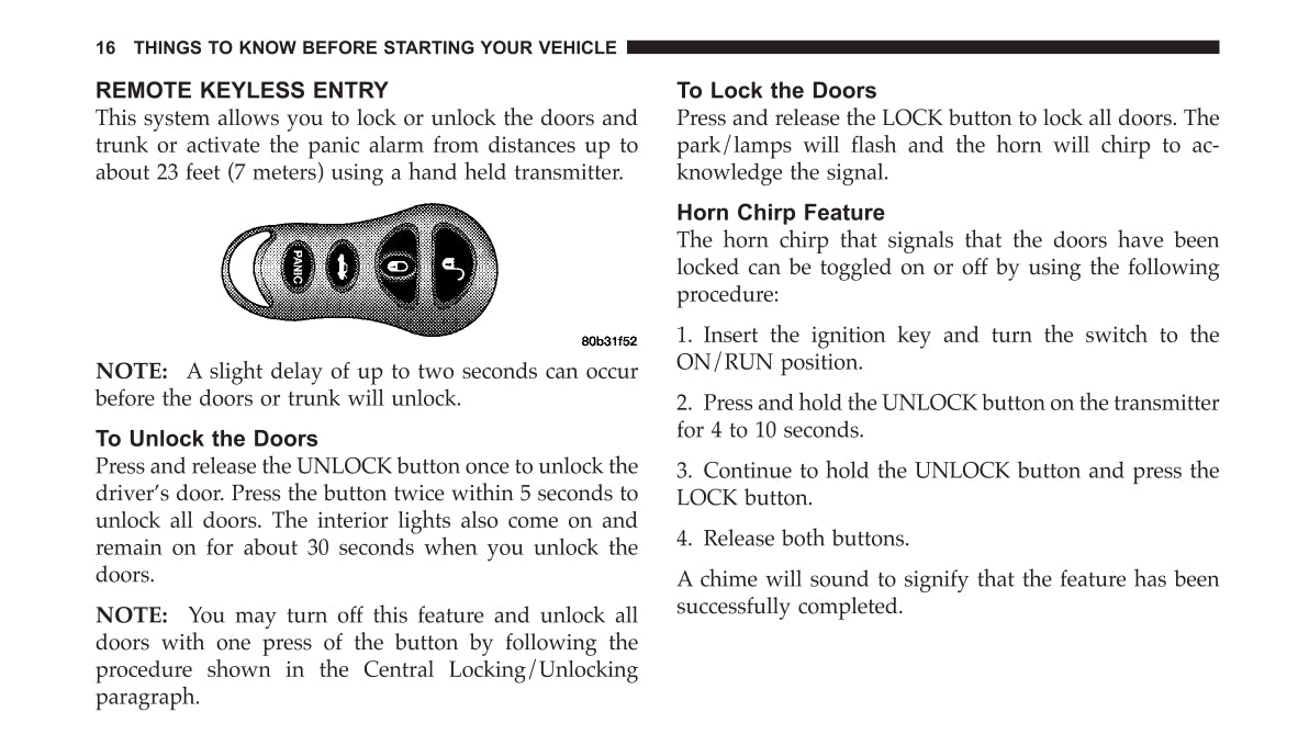 2004 Dodge Neon SRT-4 Owner's Manual | English