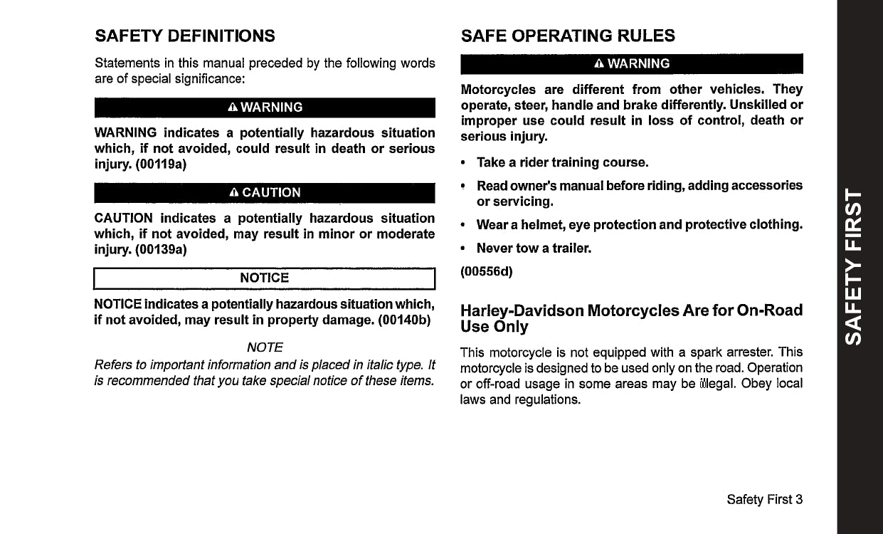 2023 Harley-Davidson Touring Owner's Manual | English