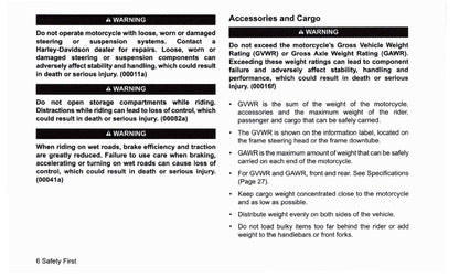 2019 Harley Davidson Touring Manuel du propriétaire | Anglais