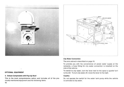 1975 Volkswagen Campmobile Gebruikershandleiding | Engels