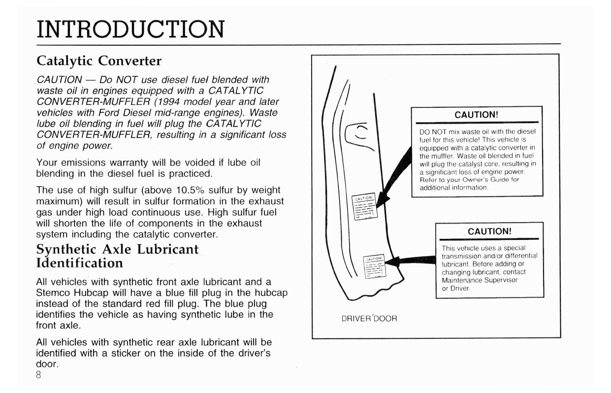 1996 Ford L-Series Manuel du propriétaire | Anglais