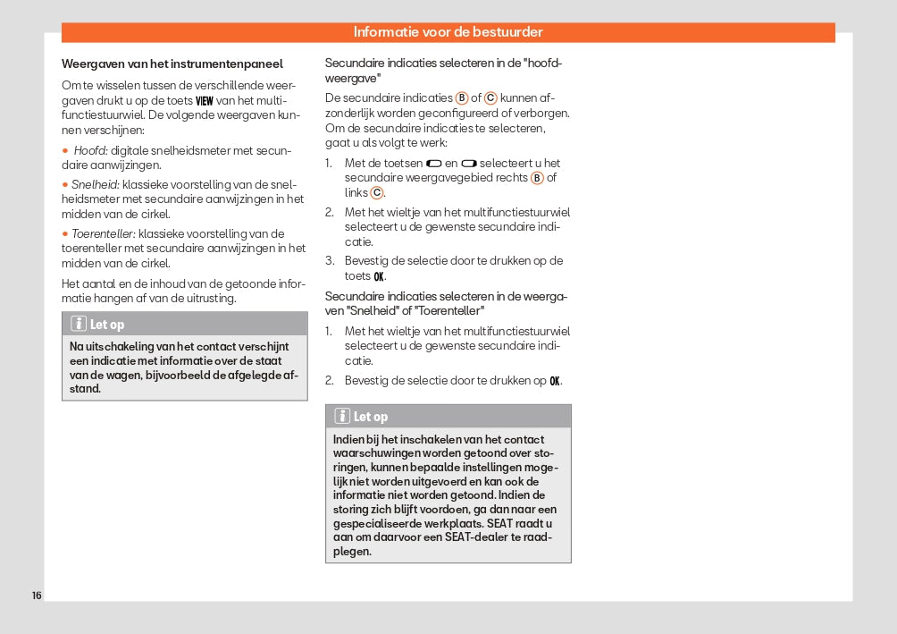 2023 Week 48 Seat Tarraco Owner's Manual | Dutch