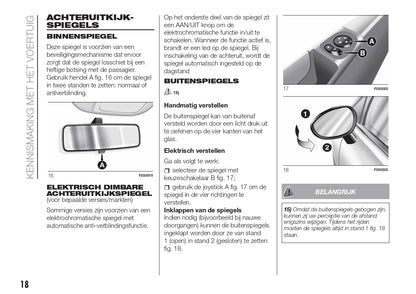 2018-2020 Fiat 500/500C Owner's Manual | Dutch