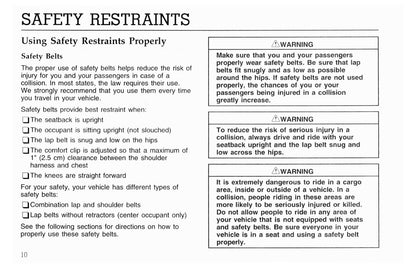 1996 Ford L-Series Owner's Manual | English