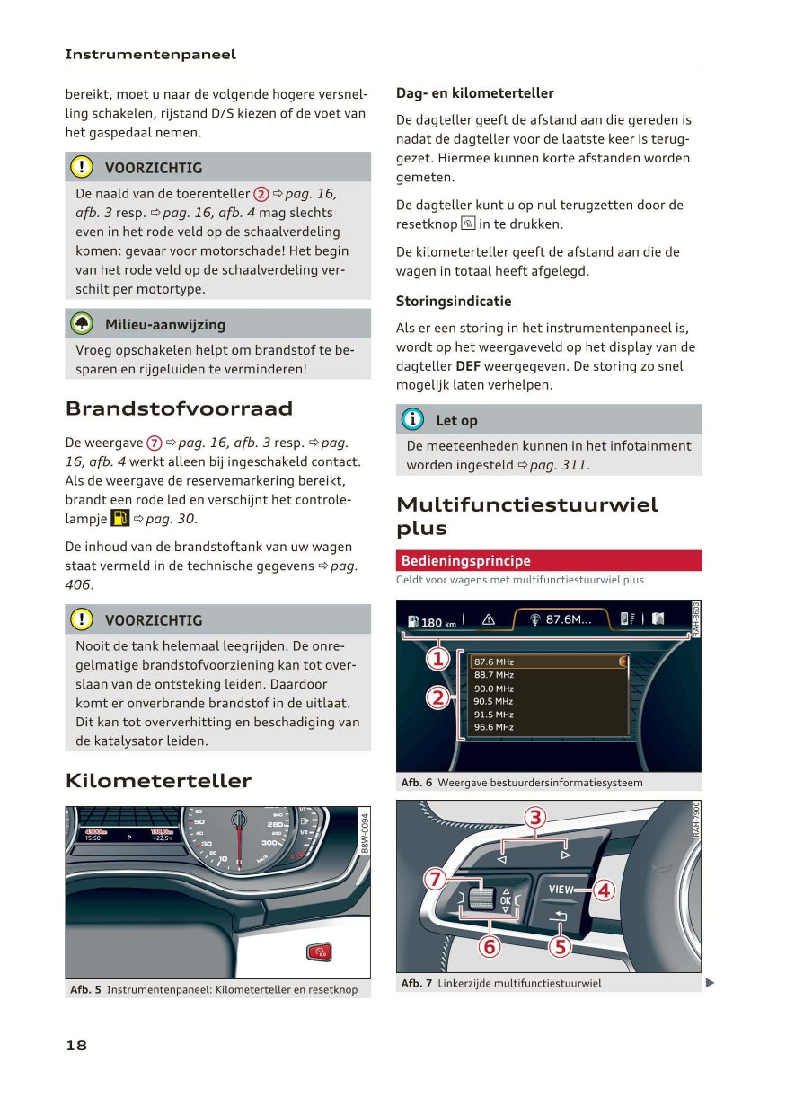 2018 Audi A5/A5 Cabriolet Owner's Manual | Dutch