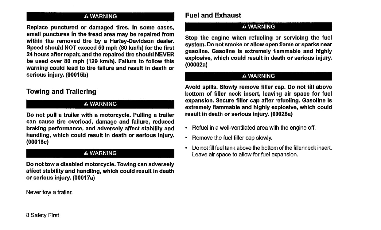 2018 Harley-Davidson Street Owner's Manual | English