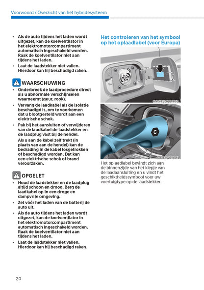 2021-2022 Hyundai Tucson Hybrid/Tucson Plug-in Hybrid Owner's Manual | Dutch