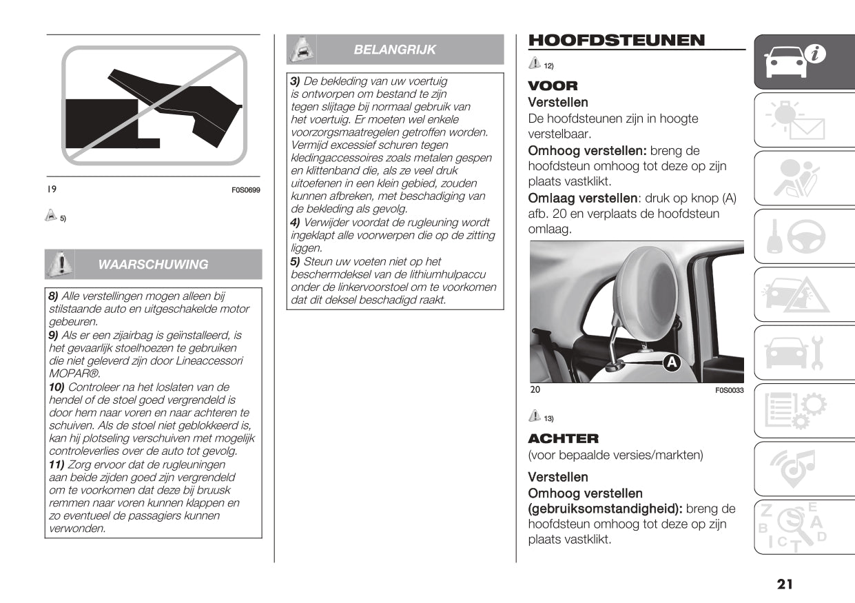 2023 Fiat 500/500C Gebruikershandleiding | Nederlands