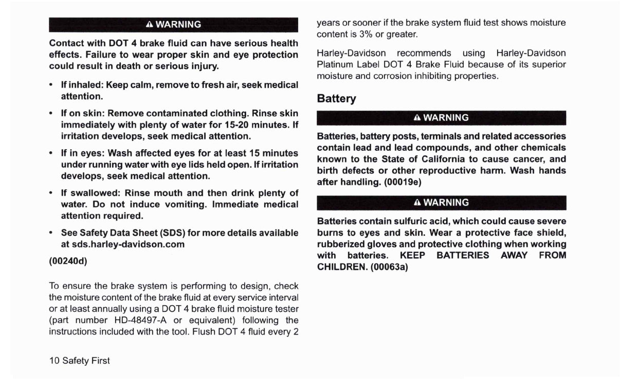 2019 Harley Davidson Touring Manuel du propriétaire | Anglais