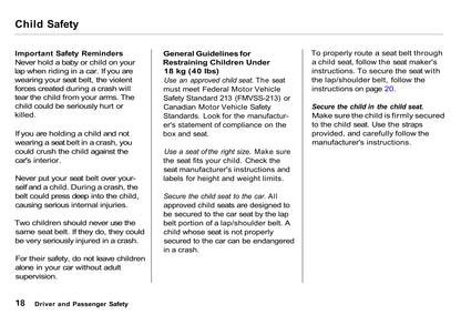 1995 Acura NSX Owner's Manual | English