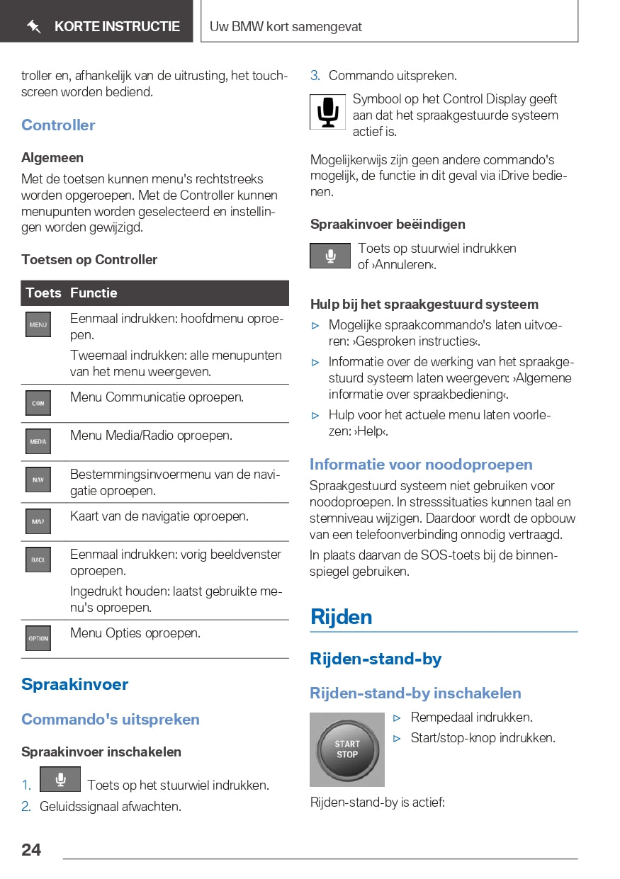 2019 BMW 5 Series/5 Series PHEV Owner's Manual | Dutch