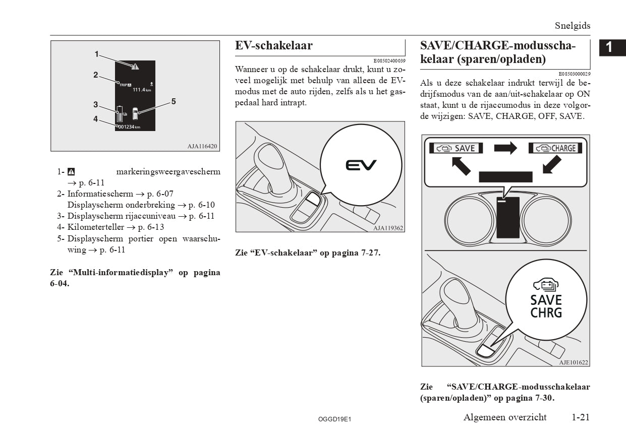 2018 Mitsubishi Outlander PHEV Owner's Manual | Dutch