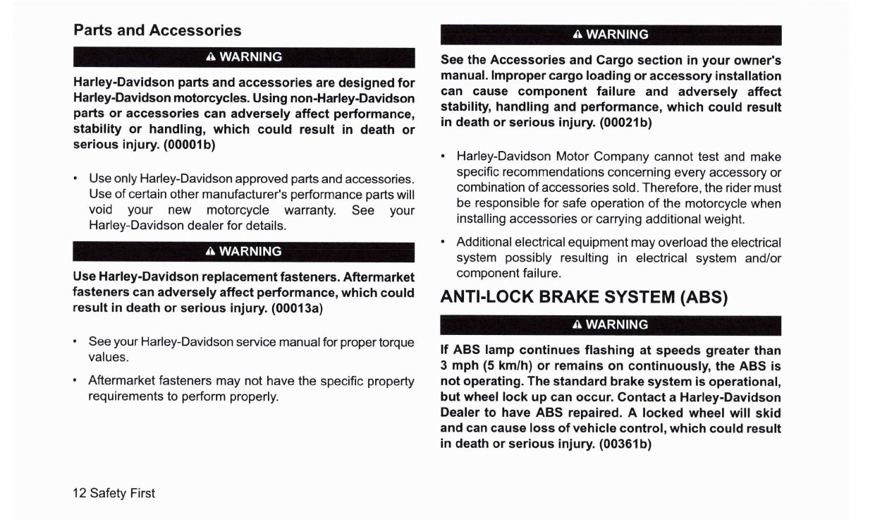 2019 Harley Davidson Touring Manuel du propriétaire | Anglais