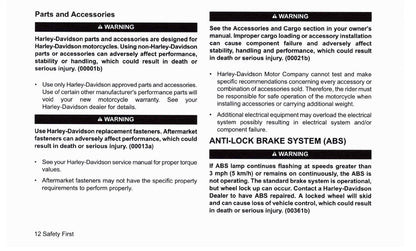 2019 Harley Davidson Touring Manuel du propriétaire | Anglais