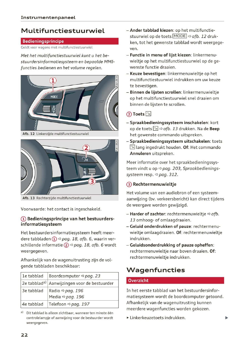 2018 Audi A5/A5 Cabriolet Owner's Manual | Dutch