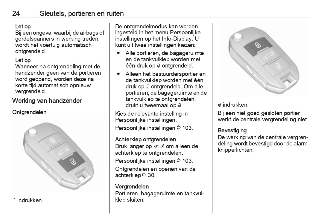 2019 Opel Crossland X Owner's Manual | Dutch