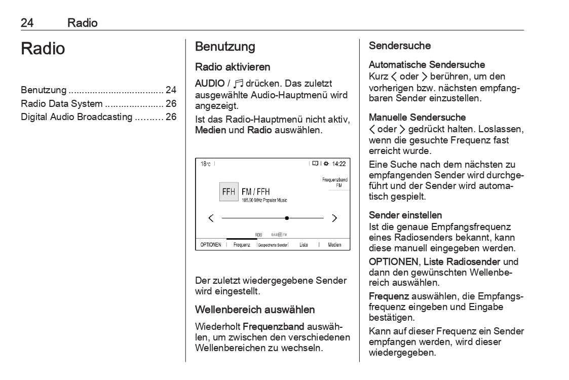 2020-2023 Opel Mokka / Mokka-e Infotainment Manual | German