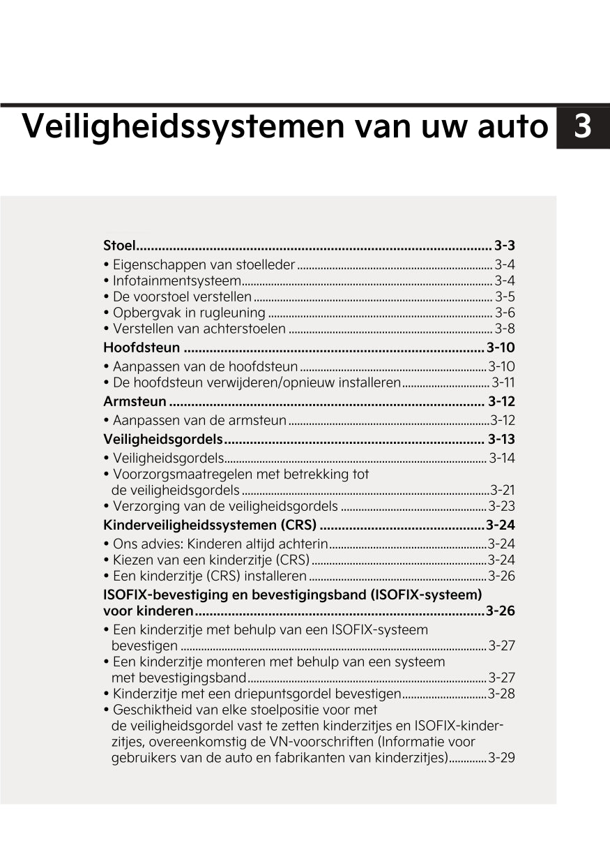 2022-2023 Kia Sportage Owner's Manual | Dutch