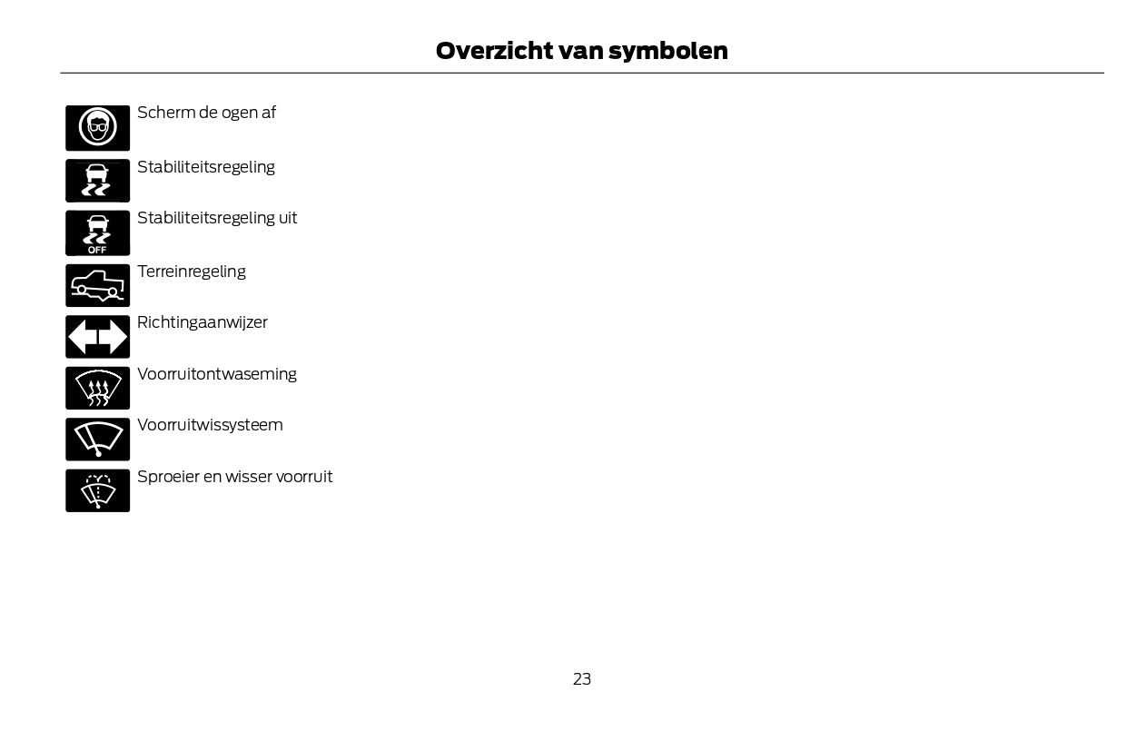 2022-2024 Ford Kuga Vignale Owner's Manual | Dutch