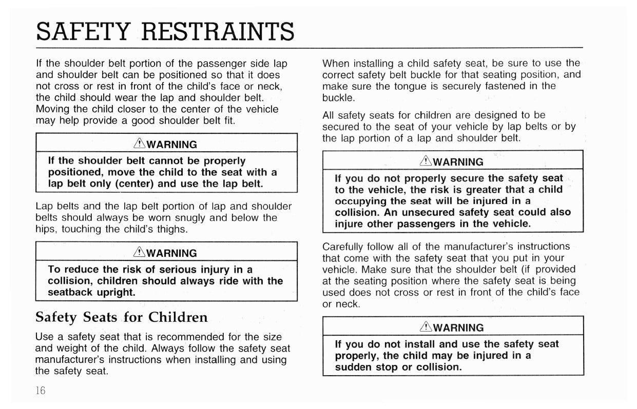 1997 Ford L-Series Owner's Manual | English