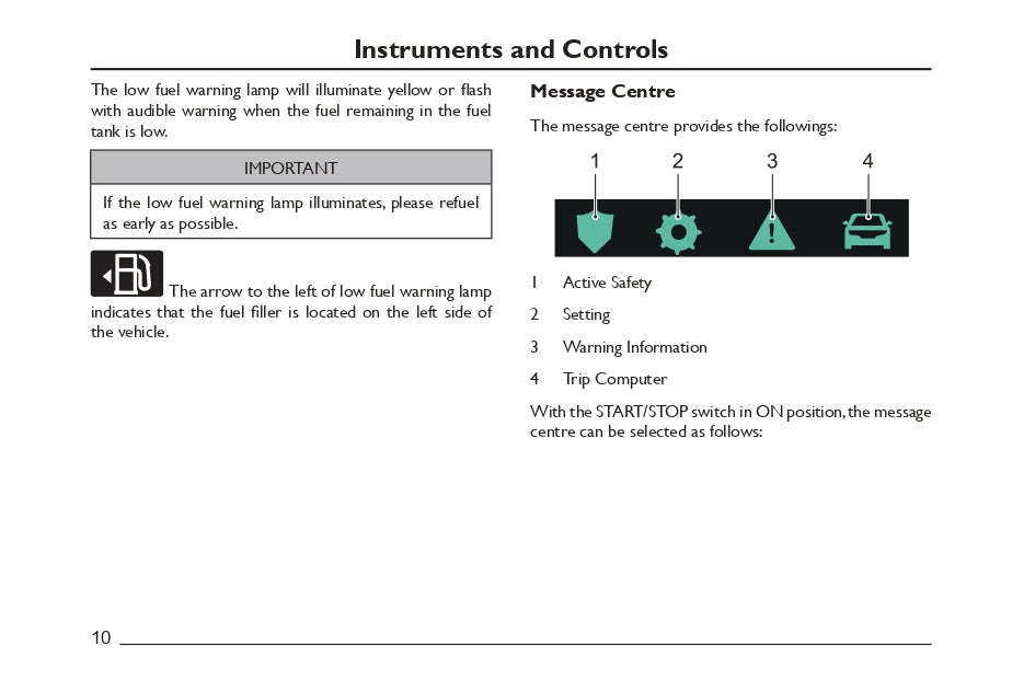 2023 MG HS Owner's Manual | English