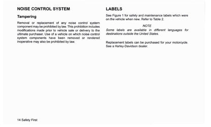 2019 Harley Davidson Touring Manuel du propriétaire | Anglais