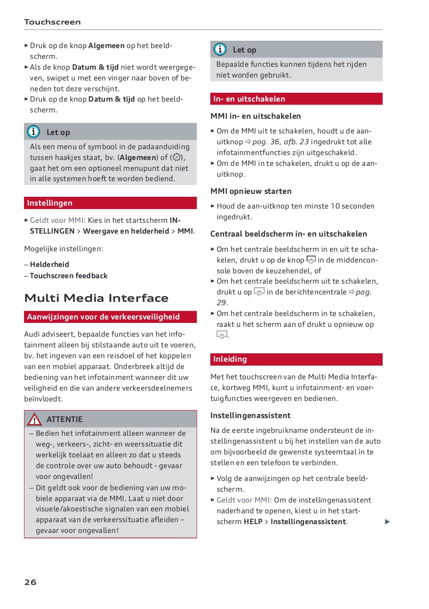 2022-2023 Audi A5 Gebruikershandleiding | Nederlands